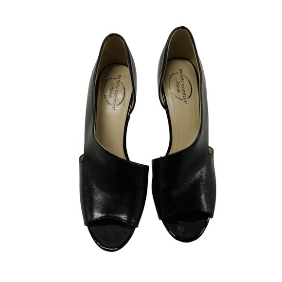 LifeStride Simply Comfort Womens Black Open-Toe Heels Size 8.5M - Picture 2 of 11